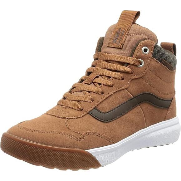 NWT Vans Men's Hi-Top Trainers Sneaker, Argan / Demitasse-Size 10